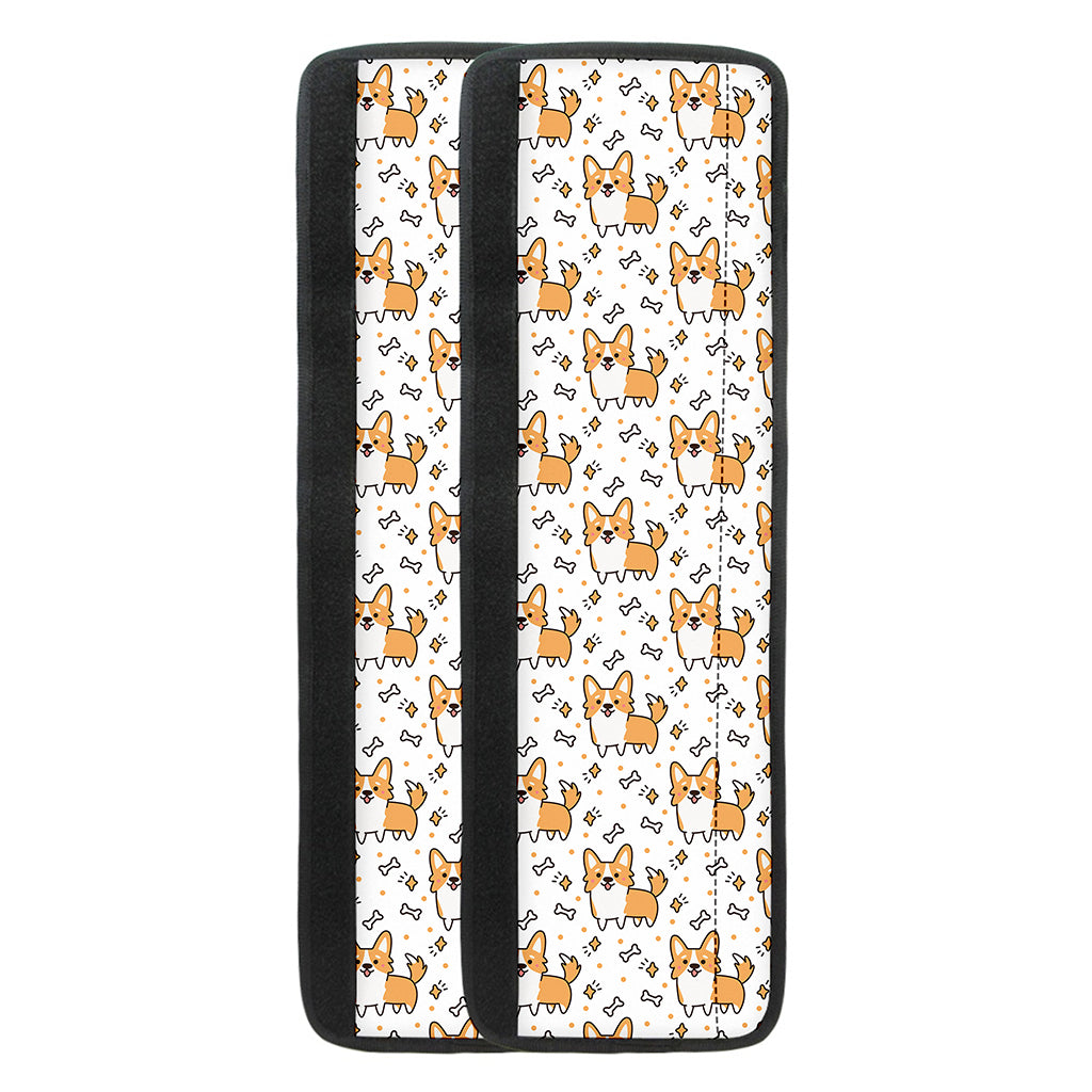 Cartoon Corgi Pattern Print Refrigerator Handle Covers