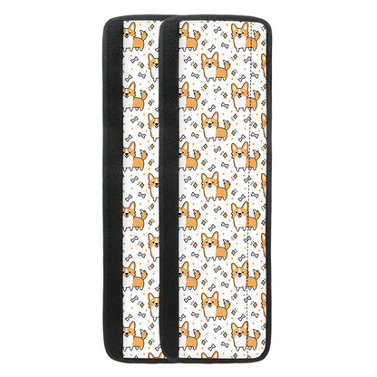 Cartoon Corgi Pattern Print Refrigerator Handle Covers