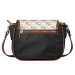 Cartoon Corgi Pattern Print Saddle Bag