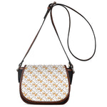 Cartoon Corgi Pattern Print Saddle Bag