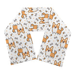 Cartoon Corgi Pattern Print Scarf