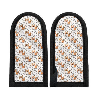 Cartoon Corgi Pattern Print Skillet Handle Cover