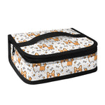 Cartoon Corgi Pattern Print Small Lunch Bag