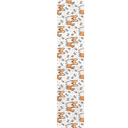 Cartoon Corgi Pattern Print Table Runner