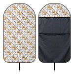 Cartoon Corgi Pattern Print Waterproof Car Seat Cover