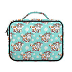 Cartoon Cow And Daisy Flower Print Briefcase Bible Bag
