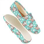 Cartoon Cow And Daisy Flower Print Casual Shoes