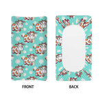 Cartoon Cow And Daisy Flower Print Changing Pad Cover