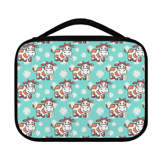 Cartoon Cow And Daisy Flower Print Classic Bible Case