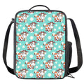 Cartoon Cow And Daisy Flower Print Crossbody Lunch Bag