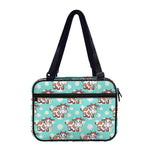 Cartoon Cow And Daisy Flower Print Double Strap Bible Bag