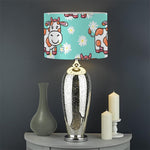 Cartoon Cow And Daisy Flower Print Drum Lamp Shade