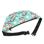 Cartoon Cow And Daisy Flower Print Fanny Pack
