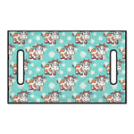 Cartoon Cow And Daisy Flower Print Golf Cart Seat Cover