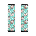 Cartoon Cow And Daisy Flower Print Handle Covers