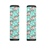 Cartoon Cow And Daisy Flower Print Handle Covers
