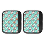 Cartoon Cow And Daisy Flower Print Handle Covers