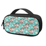 Cartoon Cow And Daisy Flower Print Insulin Cooler Travel Case