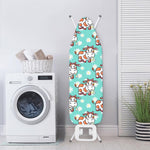 Cartoon Cow And Daisy Flower Print Ironing Board Cover