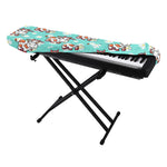 Cartoon Cow And Daisy Flower Print Piano Keyboard Cover