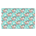Cartoon Cow And Daisy Flower Print Polyester Doormat
