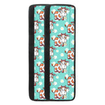 Cartoon Cow And Daisy Flower Print Refrigerator Handle Covers