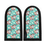 Cartoon Cow And Daisy Flower Print Skillet Handle Cover