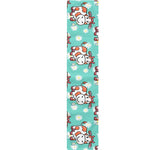 Cartoon Cow And Daisy Flower Print Table Runner