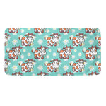 Cartoon Cow And Daisy Flower Print Towel