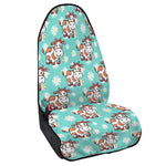 Cartoon Cow And Daisy Flower Print Waterproof Car Seat Cover