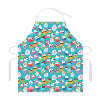 Cartoon Cupcake Pattern Print Adjustable Apron