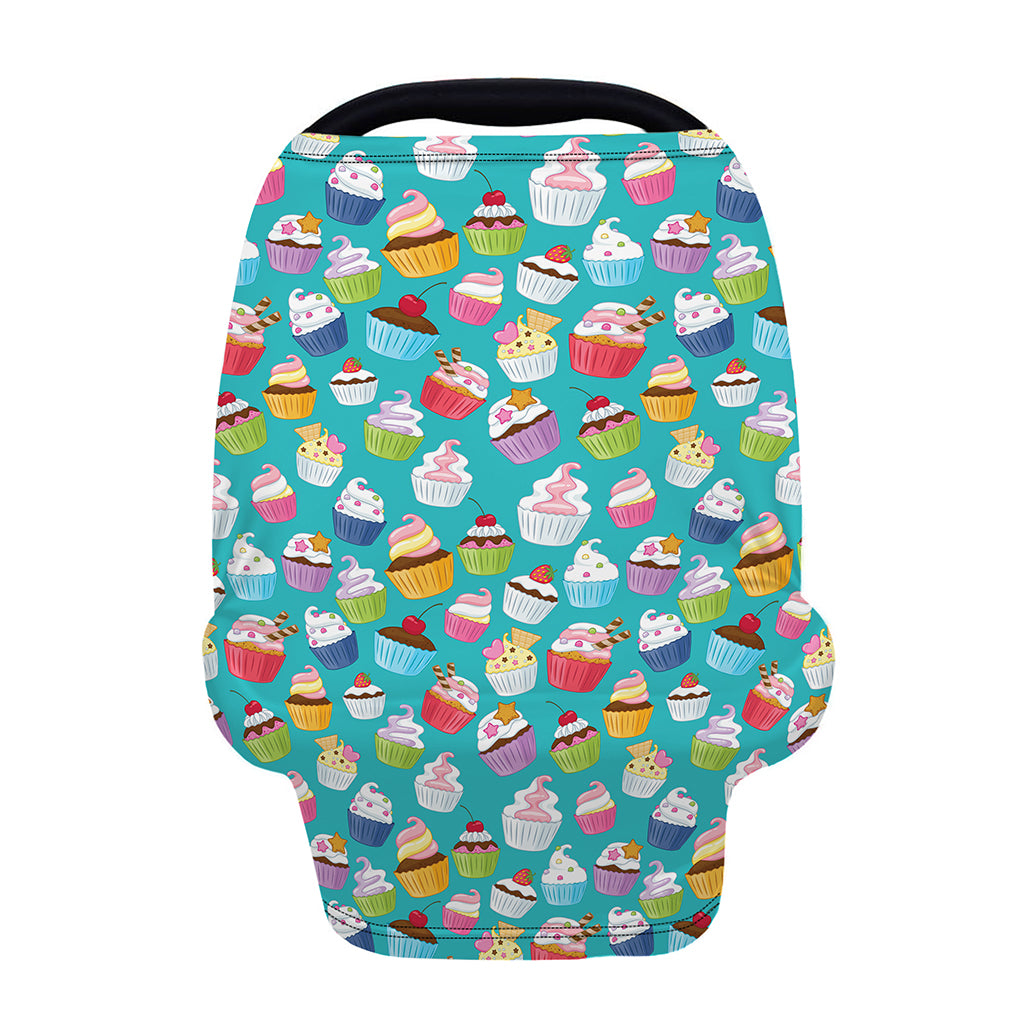 Cartoon Cupcake Pattern Print Baby Seat Cover