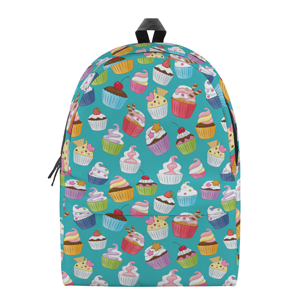 Cartoon Cupcake Pattern Print Backpack