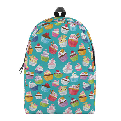 Cartoon Cupcake Pattern Print Backpack