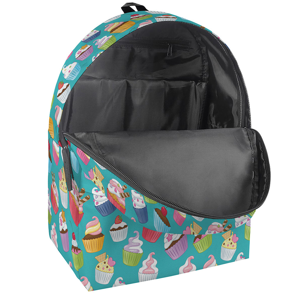 Cartoon Cupcake Pattern Print Backpack