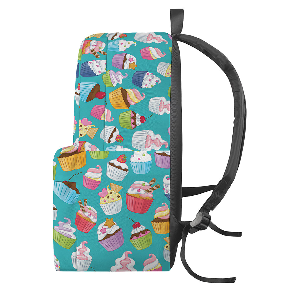 Cartoon Cupcake Pattern Print Backpack