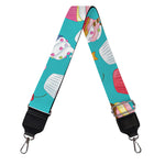 Cartoon Cupcake Pattern Print Bag Strap