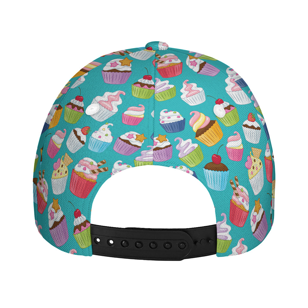 Cartoon Cupcake Pattern Print Baseball Cap