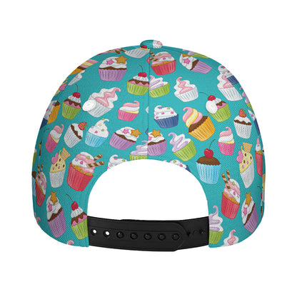 Cartoon Cupcake Pattern Print Baseball Cap