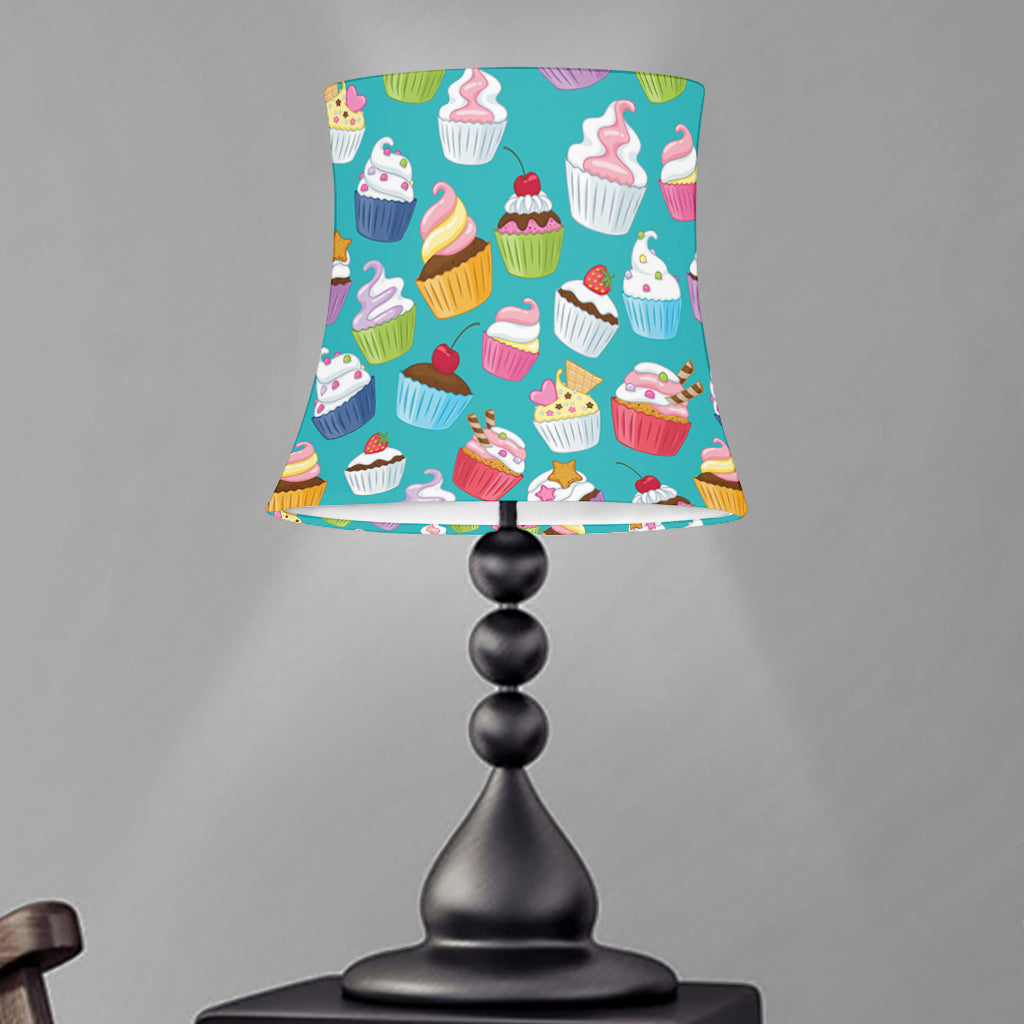 Cartoon Cupcake Pattern Print Bell Lamp Shade