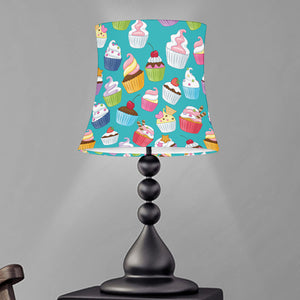 Cartoon Cupcake Pattern Print Bell Lamp Shade