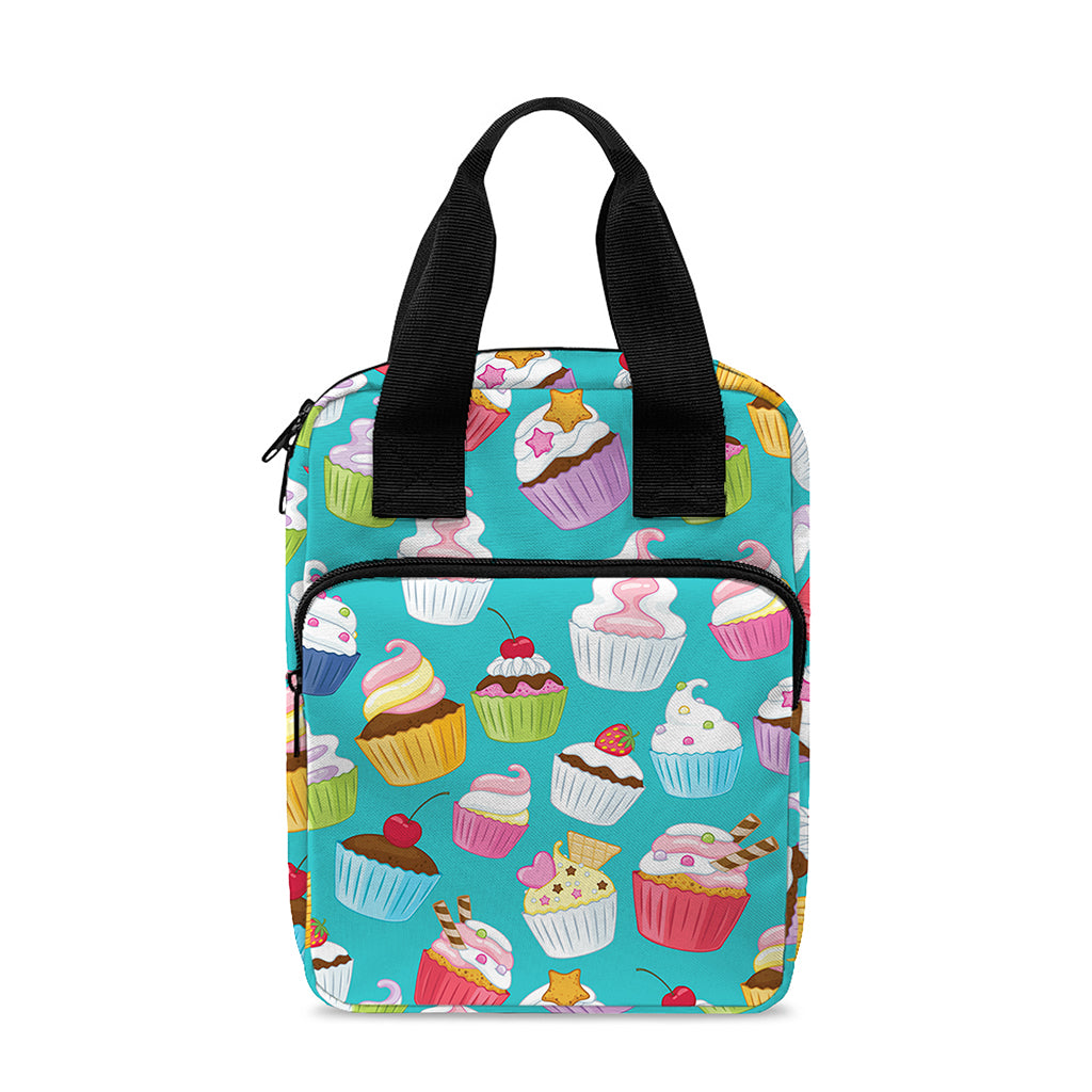 Cartoon Cupcake Pattern Print Bible Tote Bag