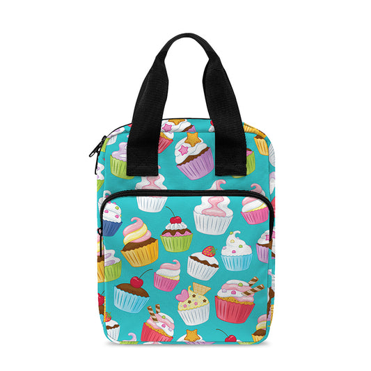 Cartoon Cupcake Pattern Print Bible Tote Bag