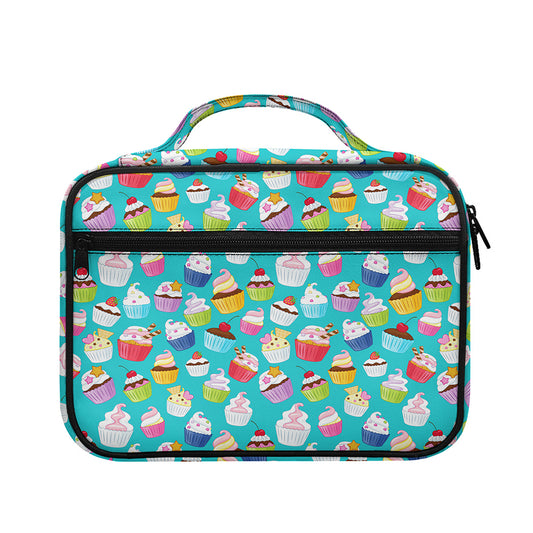 Cartoon Cupcake Pattern Print Briefcase Bible Bag