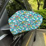 Cartoon Cupcake Pattern Print Car Side Mirror Covers