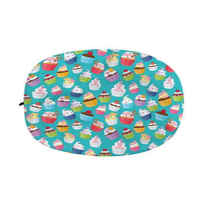 Cartoon Cupcake Pattern Print Car Side Mirror Covers