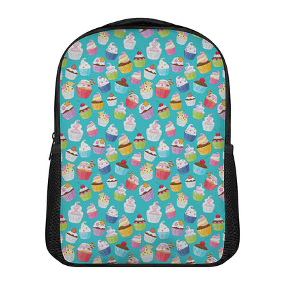 Cartoon Cupcake Pattern Print Casual Backpack