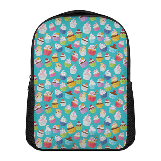 Cartoon Cupcake Pattern Print Casual Backpack