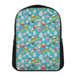 Cartoon Cupcake Pattern Print Casual Backpack