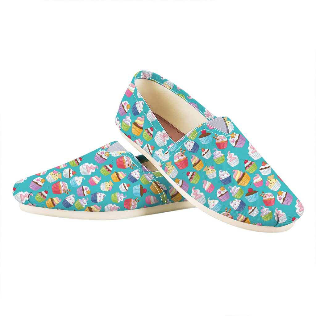 Cartoon Cupcake Pattern Print Casual Shoes